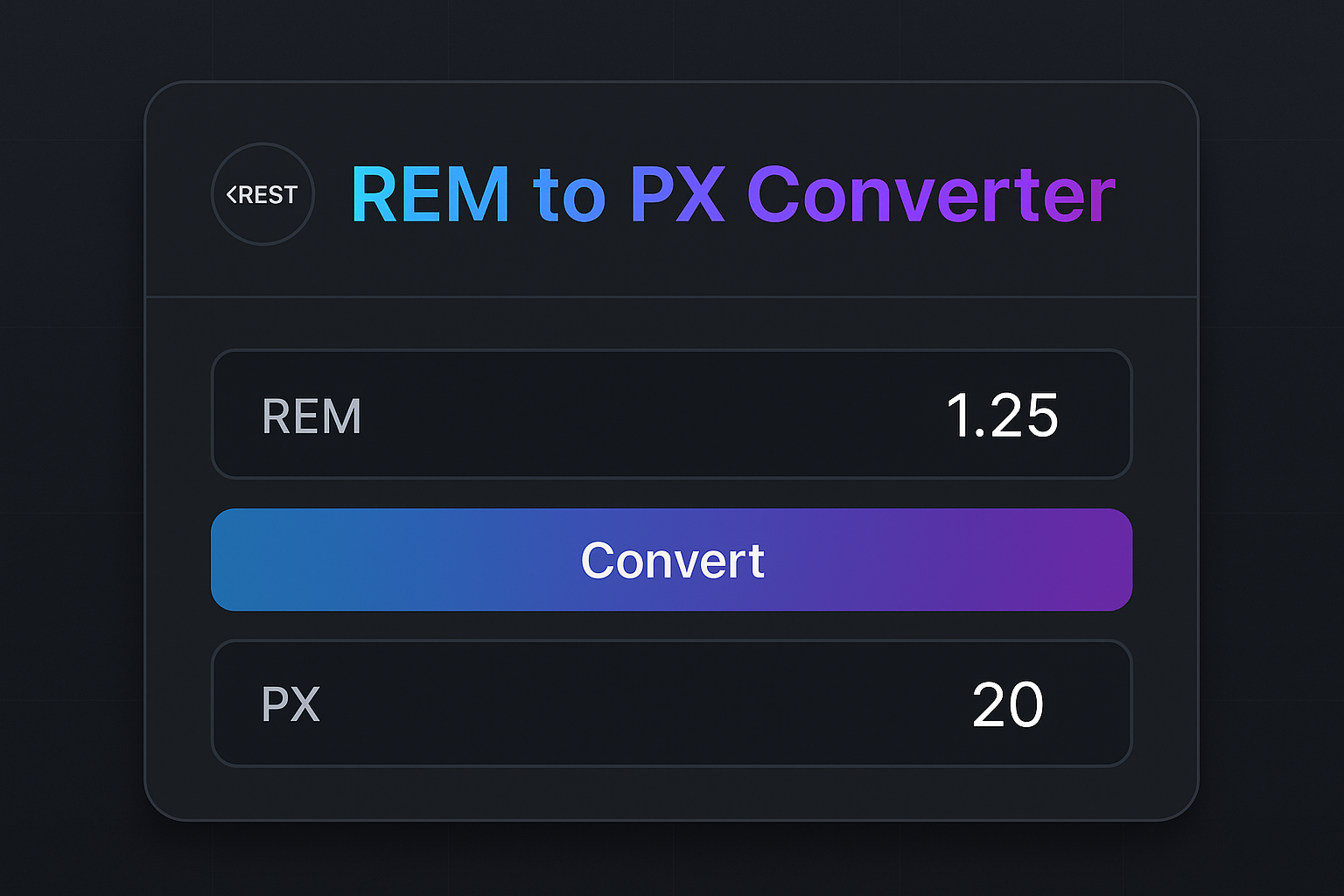 REM to PX Converter
